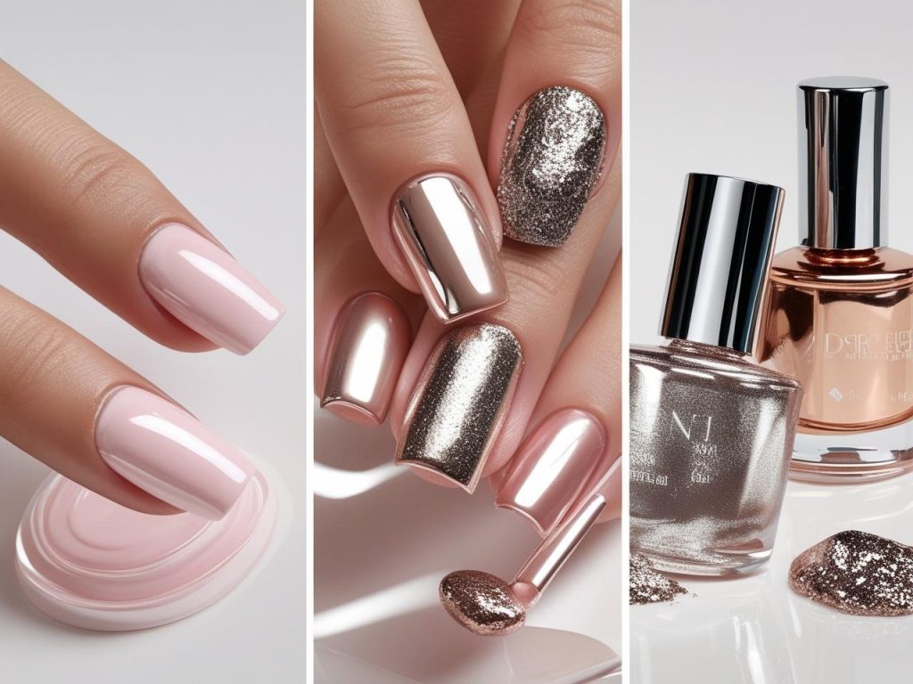 DIY chrome nail art tutorial for a 2025 mirror-like manicure.”