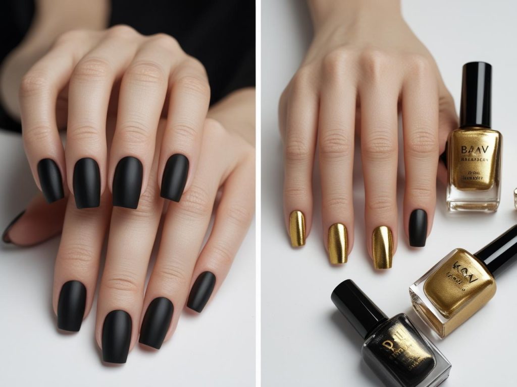 DIY metallic accent nail idea tutorial for 2025 trends
