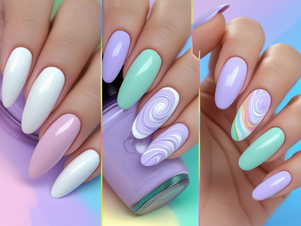 DIY pastel swirl nail idea tutorial for 2025 manicures
