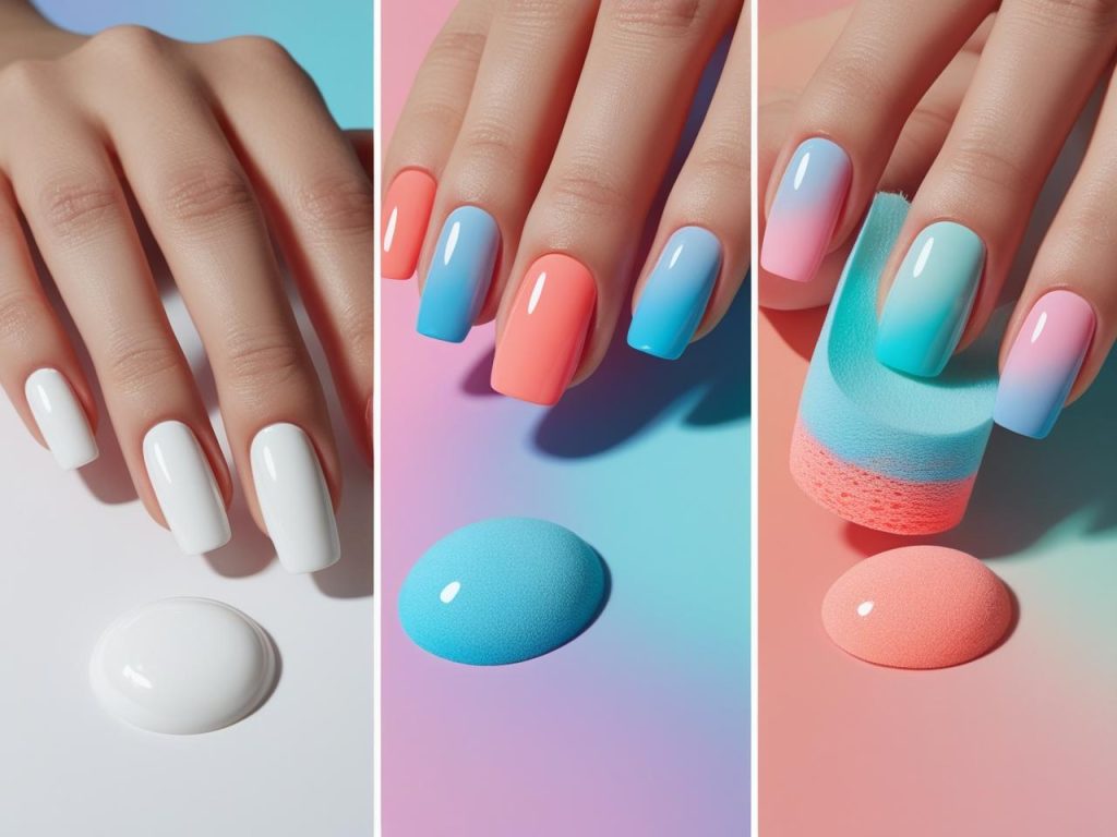 DIY ombre nail design tutorial with pastel gradients for 2025