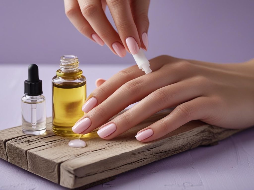Applying cuticle oil for healthy nails and flawless 2025 nail designs