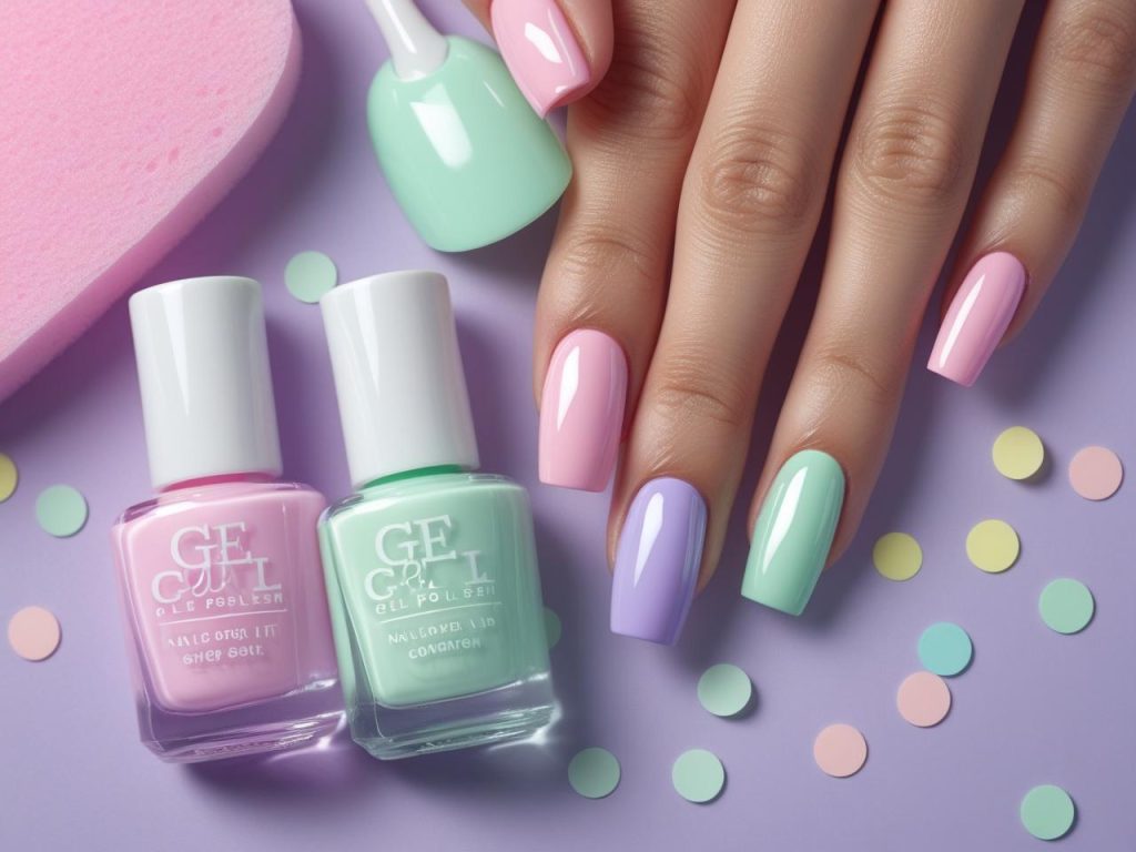 Nail art kit with sponge for pastel ombre nails in 2025