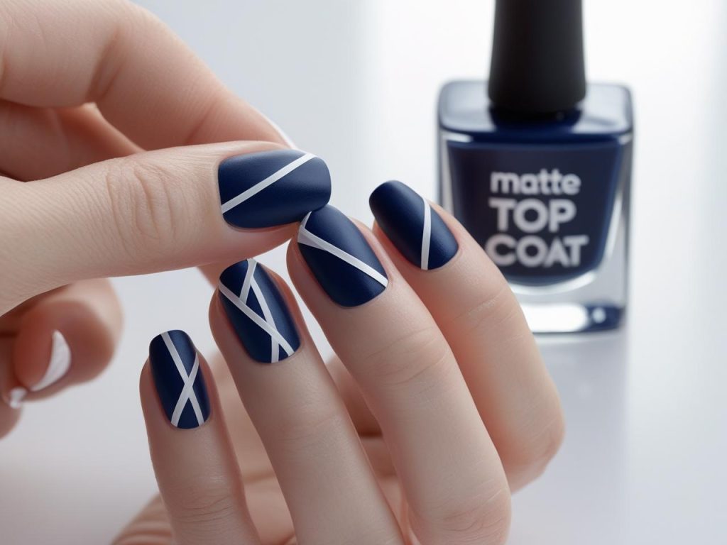 Creating geometric nail designs with striping tape for 2025
