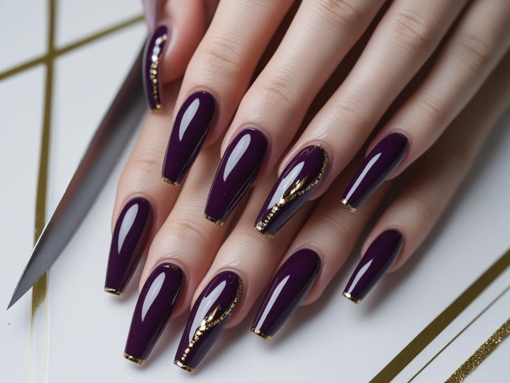 Creating coffin shape acrylic nails for 2025 inspiration